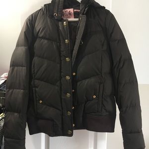 Brown puff jacket